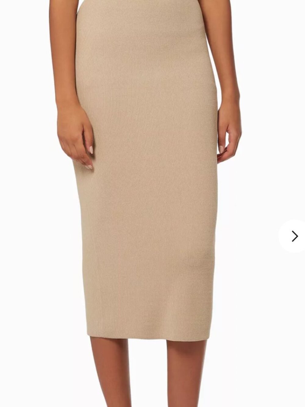 Theory Ribbed Knit Midi Skirt